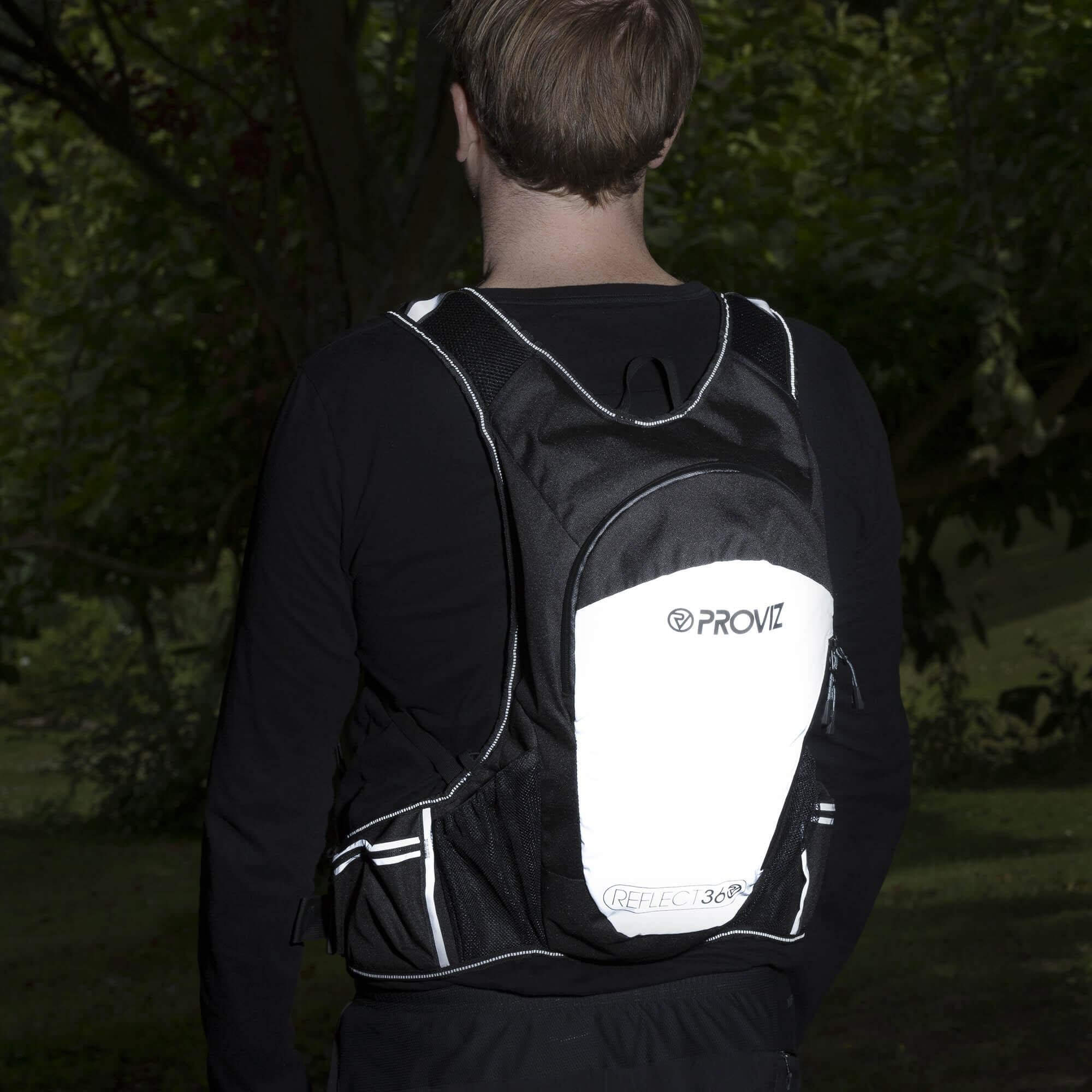 Proviz running backpacks and covers to keep your goods protected and keep you visible. 