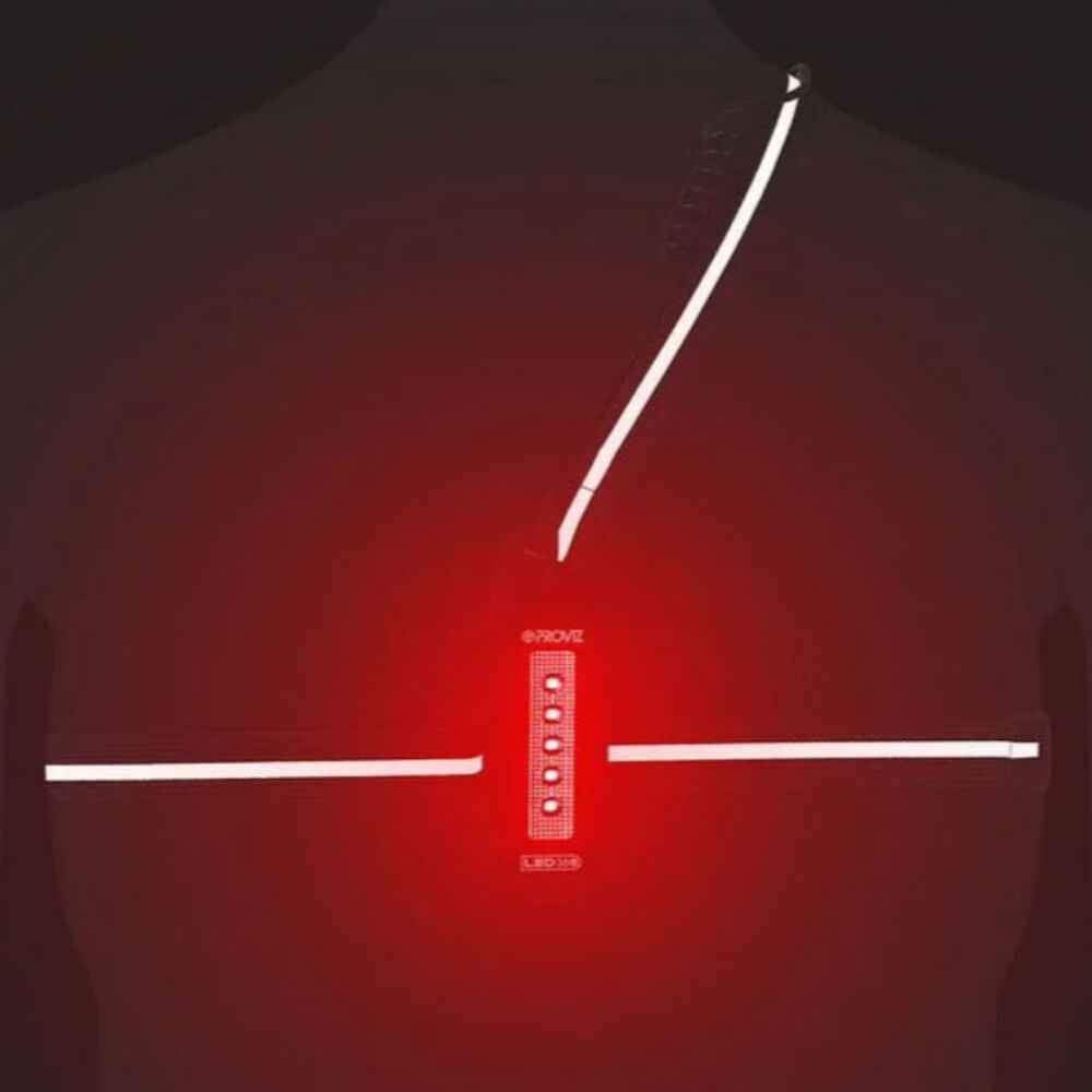 Proivz LED360 Chest Torch 500 lumens running lamp off person night back view