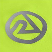Proviz born to shine mens fluro yellow and reflective short sleeve running top reflective logo