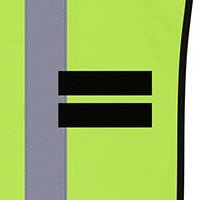 Proviz Classic Hi Visibility waterproof dog coat yellow velcro fastner