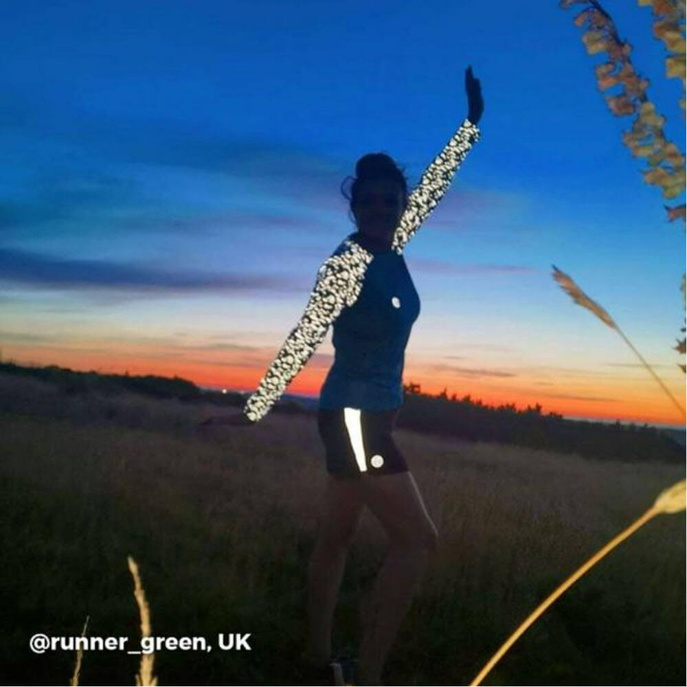 Proviz womens long sleeve reflective REFLECT360 running top with reflective details moisture wicking and breathable