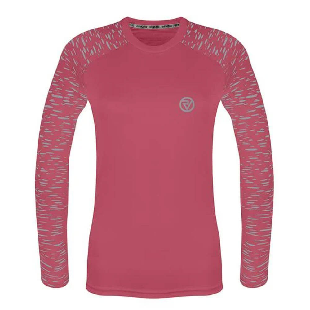 Proviz womens long sleeve reflective REFLECT360 running top with reflective details moisture wicking and breathable