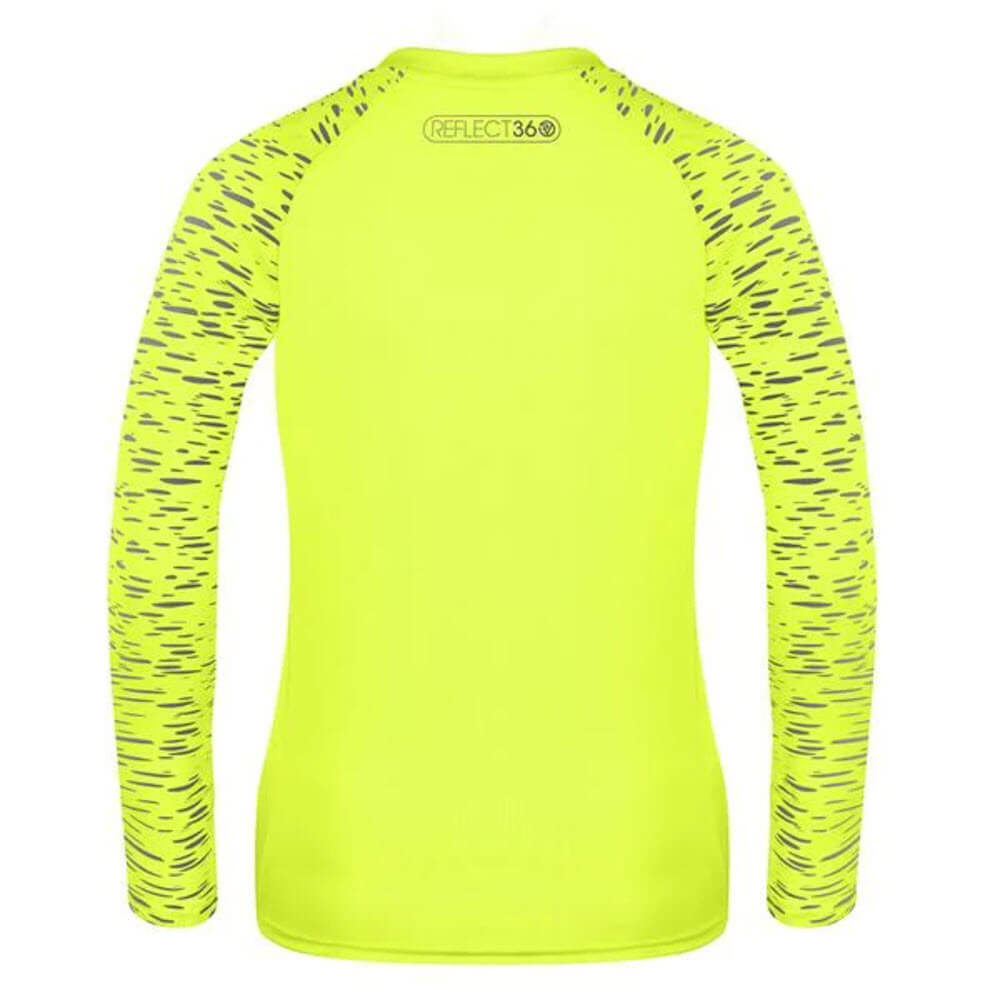 Proviz womens long sleeve reflective REFLECT360 running top with reflective details moisture wicking and breathable