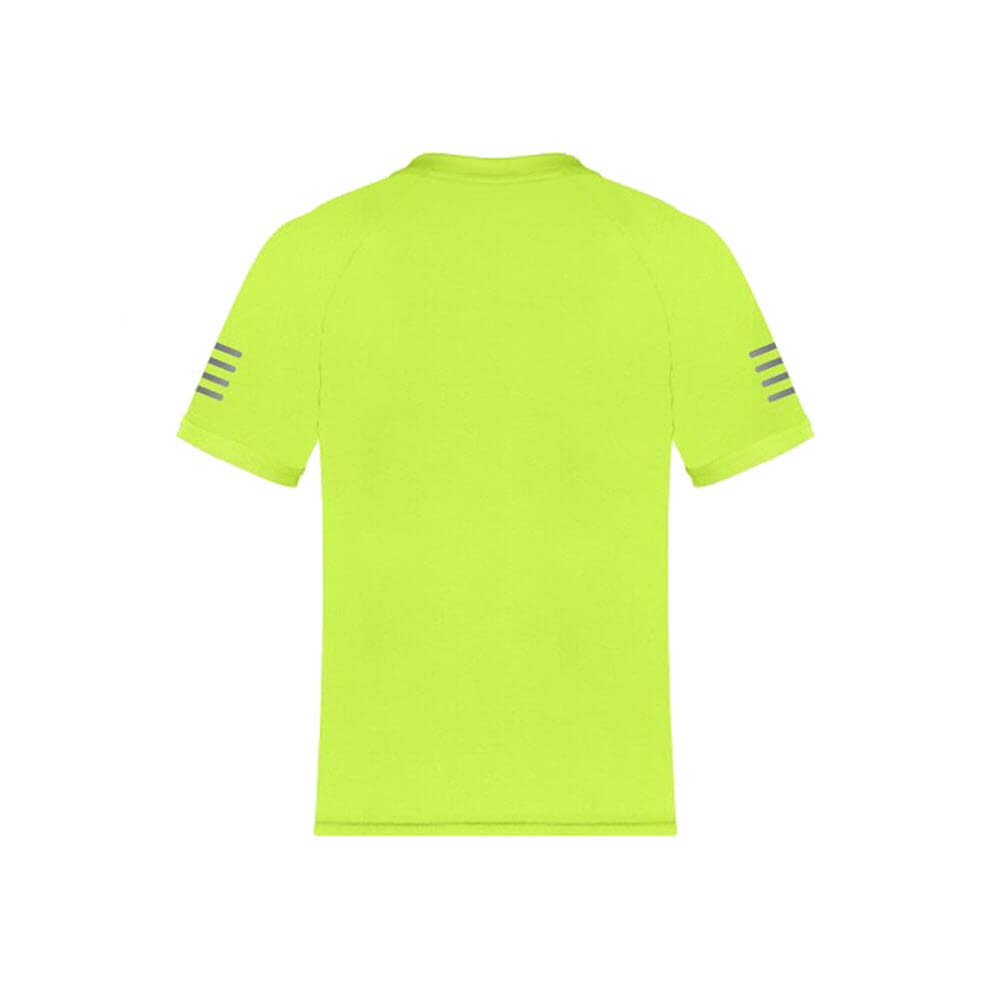 Proviz born to shine fluro yellow and reflective short sleeve running top moisture wicking