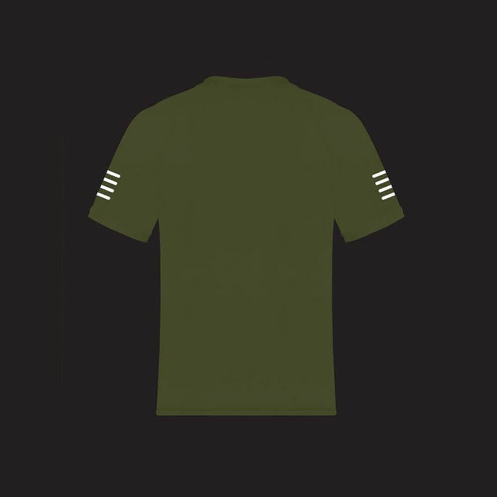 Proviz born to shine fluro yellow and reflective short sleeve running top moisture wicking