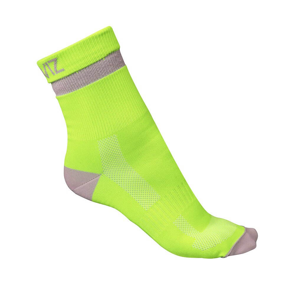 Proviz Classic Airfoot Running Socks short length reflective banding - yellow