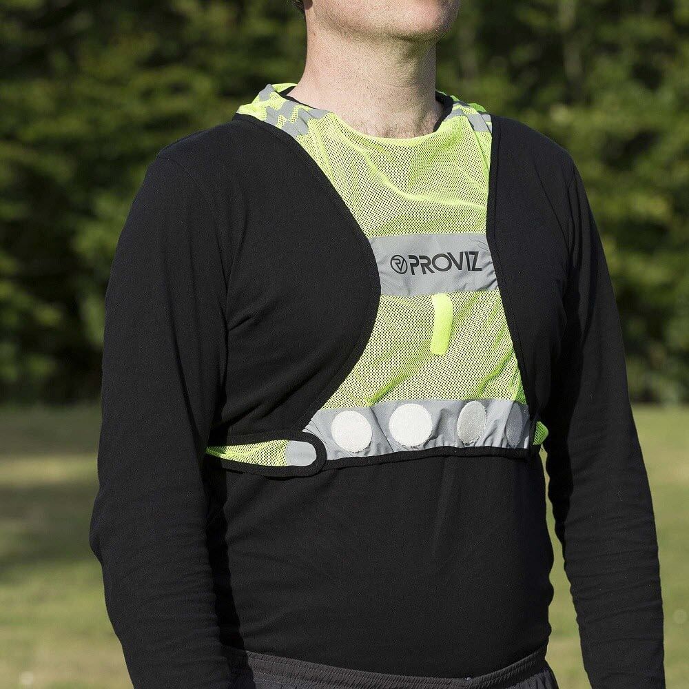 Proviz Classic Hi Viz running or cycling vest fluro and reflective fully adjustable vest