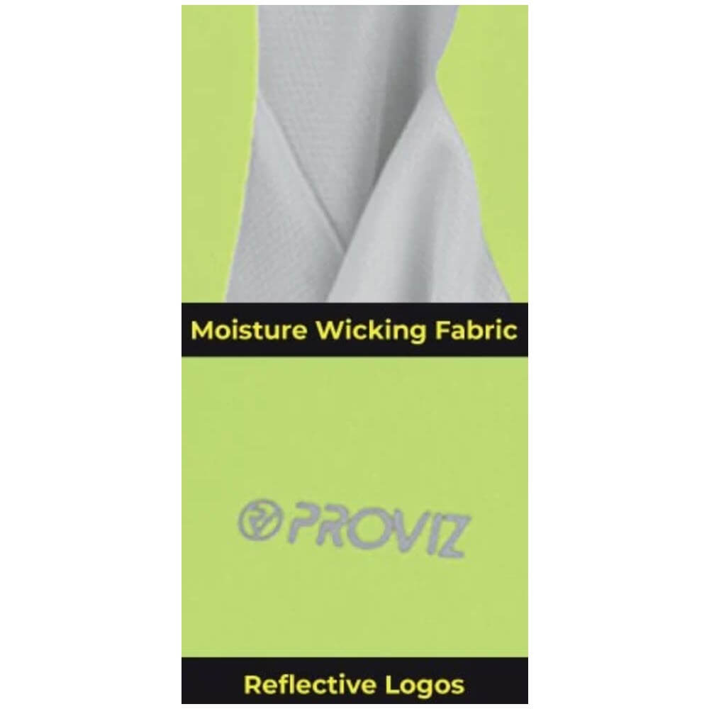 Womens Proviz classic hi visibility active running short sleeve moisture wicking breathable top