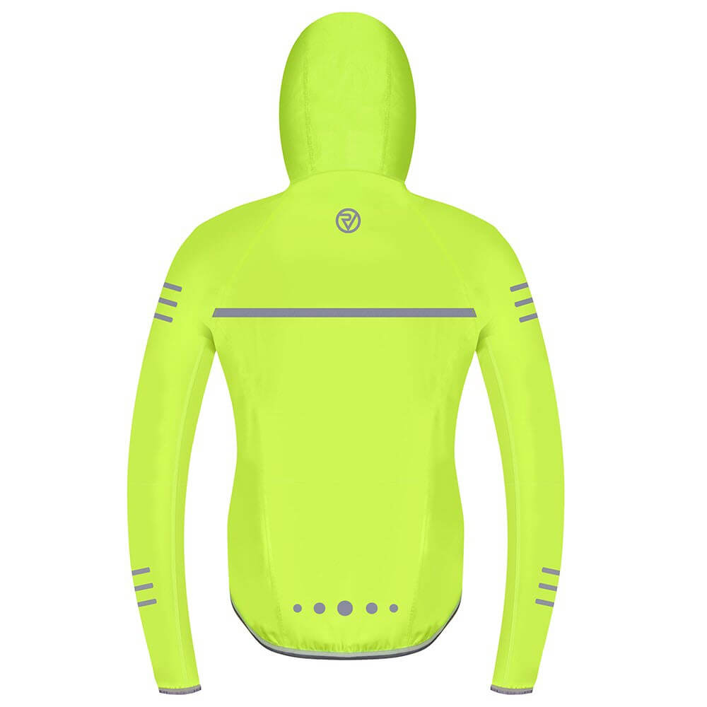 Proviz classic womens waterproof reflective and high visibility running jacket. Seam-sealed and breathability