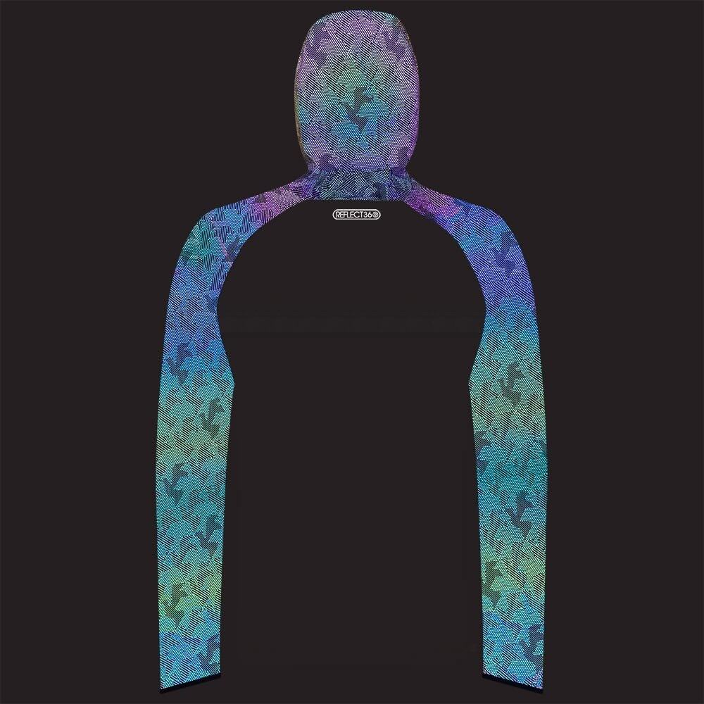mens water resistant, windproof and breathable reflective running jacket