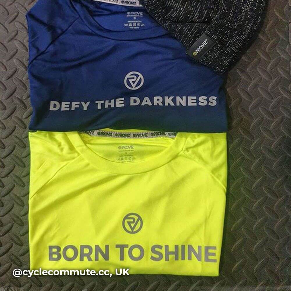 Proviz Mens Long sleeve running top moisture wicking breathable and reflective details