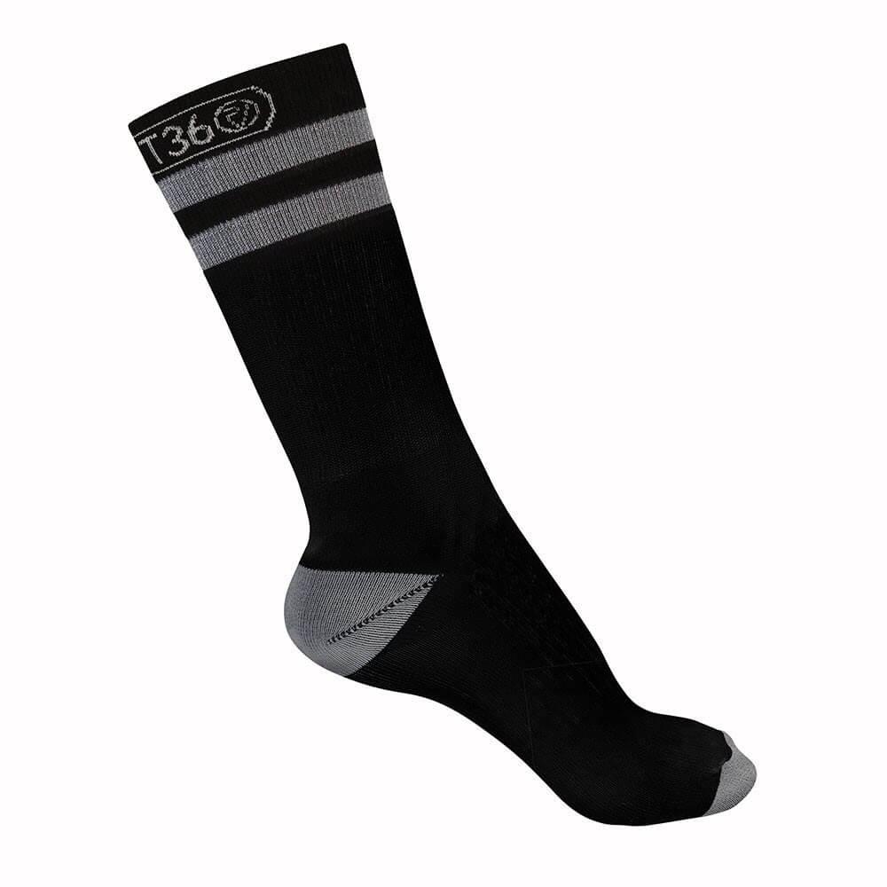 Proviz REFLECT360 airfoot running or cycling socks mid length with reflective bands around the top of the sock