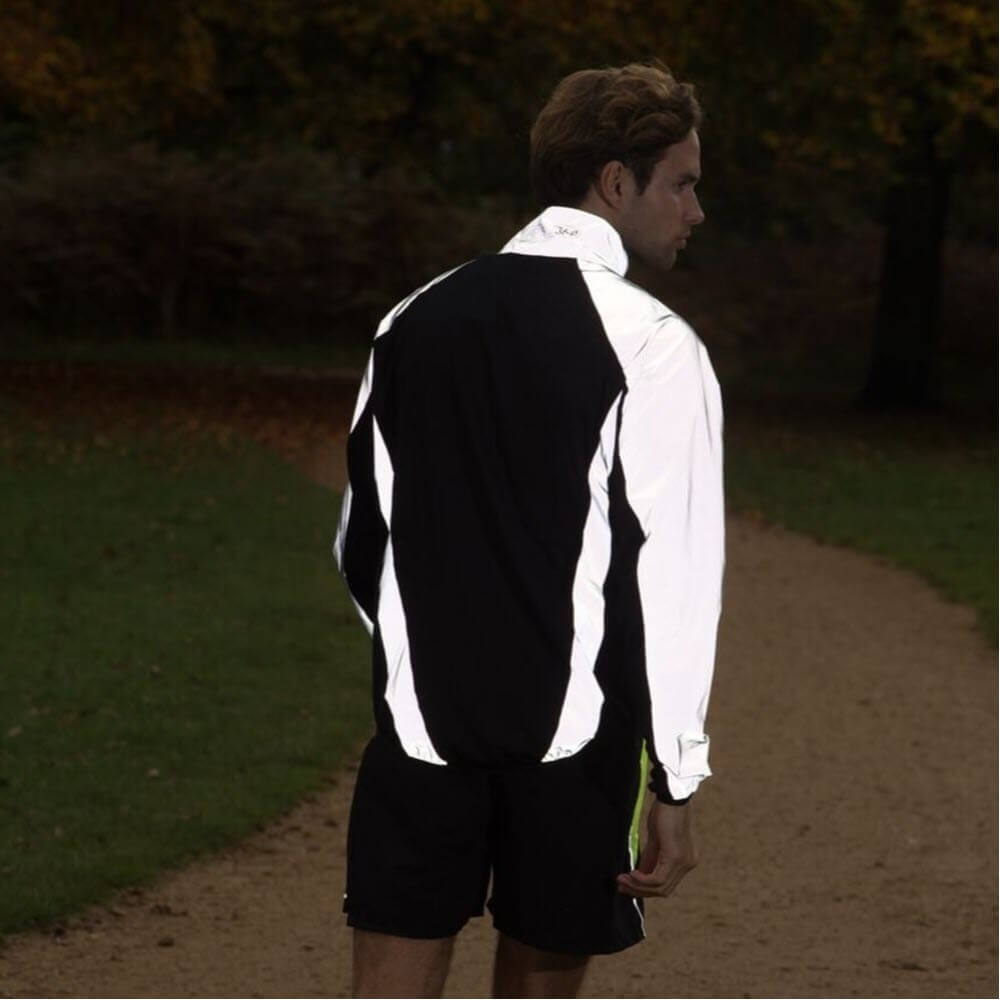 Proviz REFLECT360 Mens windproof and water resistant breathable fully reflective running jacket