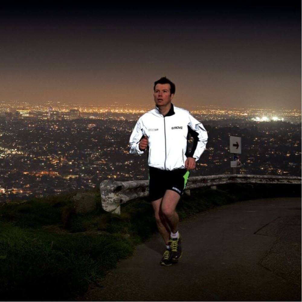 Proviz REFLECT360 Mens windproof and water resistant breathable fully reflective running jacket