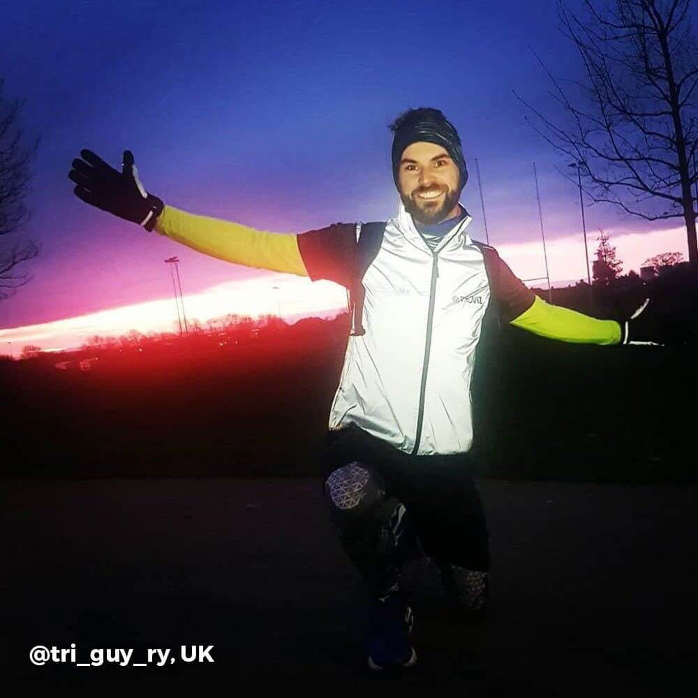 Proviz REFLECT360 mens running gilet fully reflective with breathable mesh back