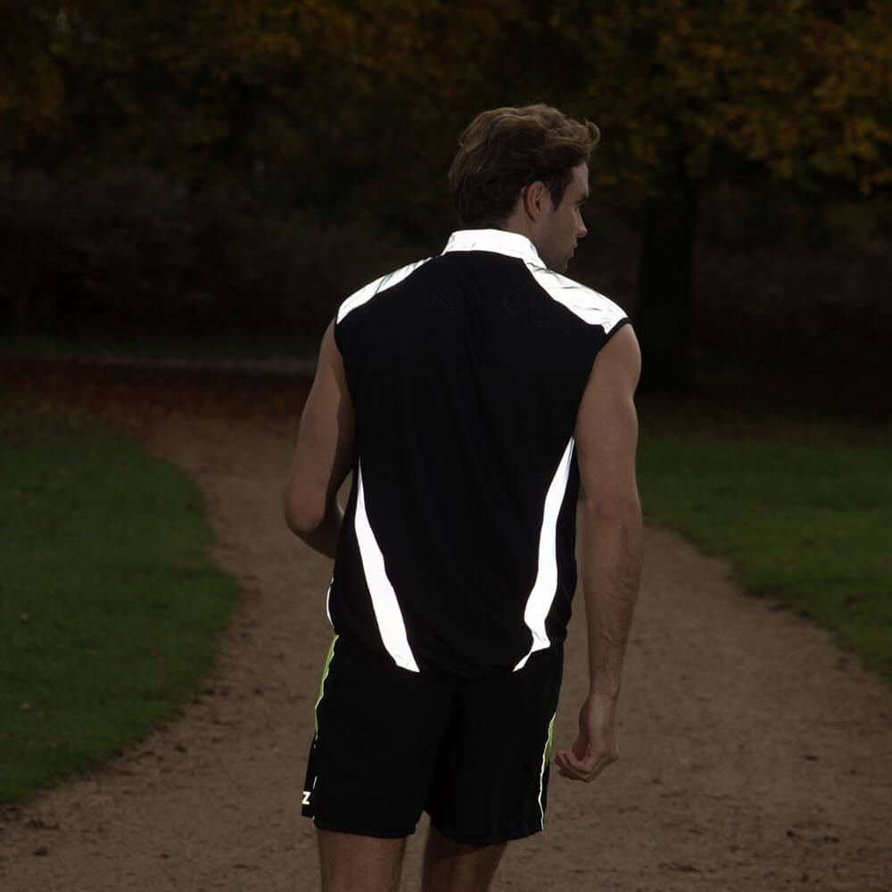 Proviz REFLECT360 mens running gilet fully reflective with breathable mesh back