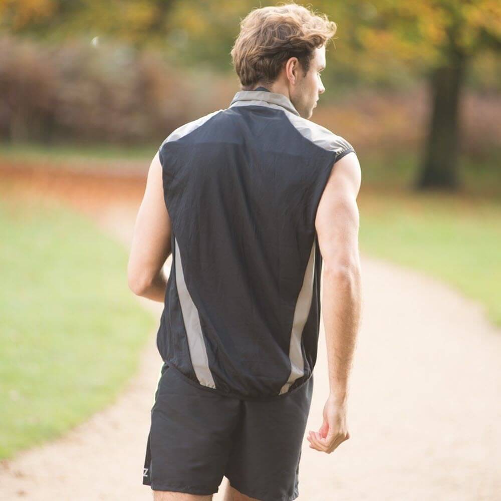 Proviz REFLECT360 mens running gilet fully reflective with breathable mesh back