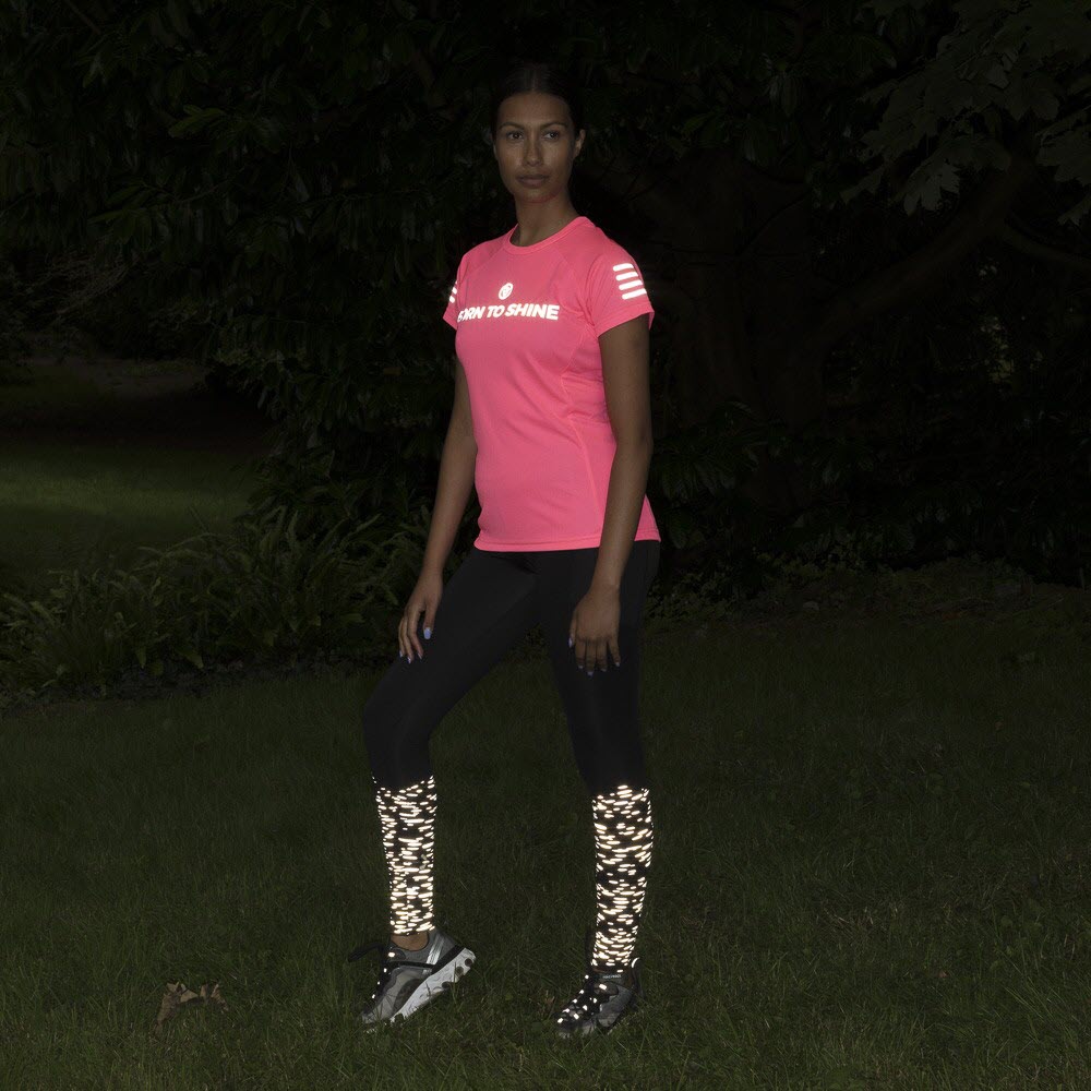 Proviz REFLECT360 Womens Full length reflective running leggings with phone pocket andzip pocket
