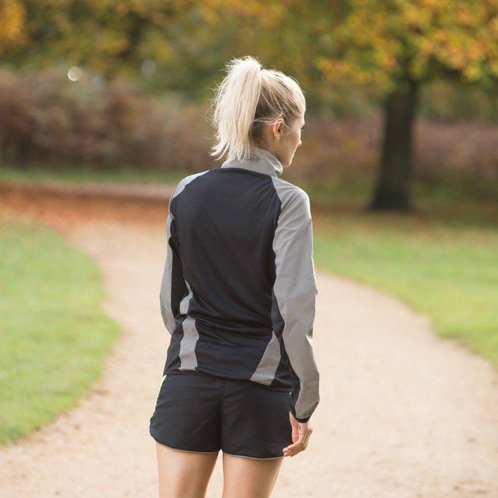 Proviz REFLECT360 Womens windproof and water resistant breathable fully reflective running jacket