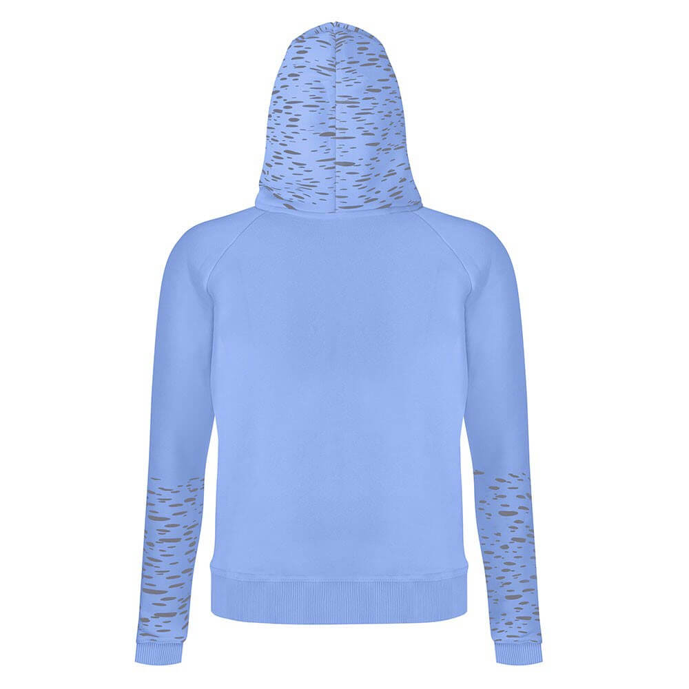 Proviz REFLECT360 womens hoodie with reflective pattern on hood and sleeves. Super soft with large central pocket