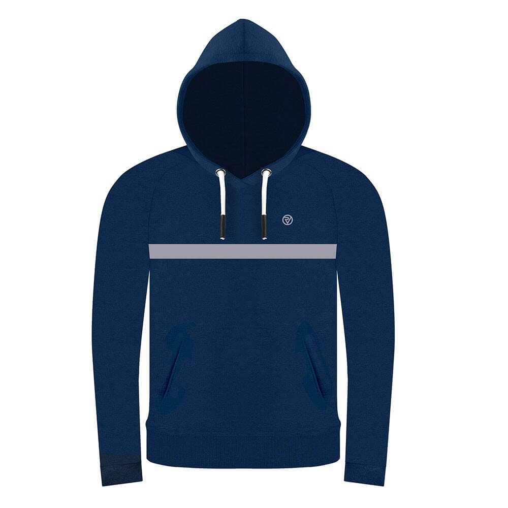 Mens Proviz REFLECT360 hoodie with reflective details. Super soft and breathable with drawstring hood