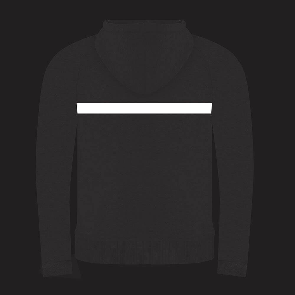Mens Proviz REFLECT360 hoodie with reflective details. Super soft and breathable with drawstring hood