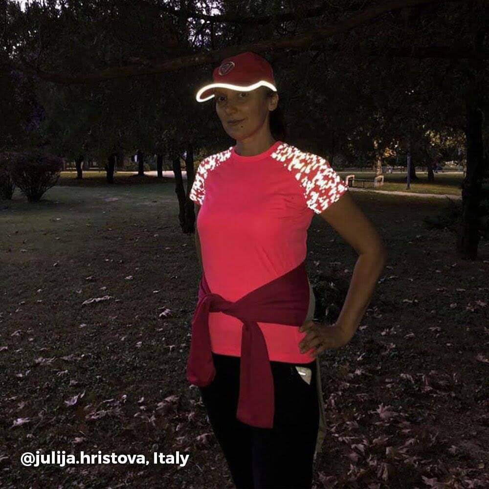 Proviz REFLECT360 reflective womens short sleeve running top moisture wicking and breathable