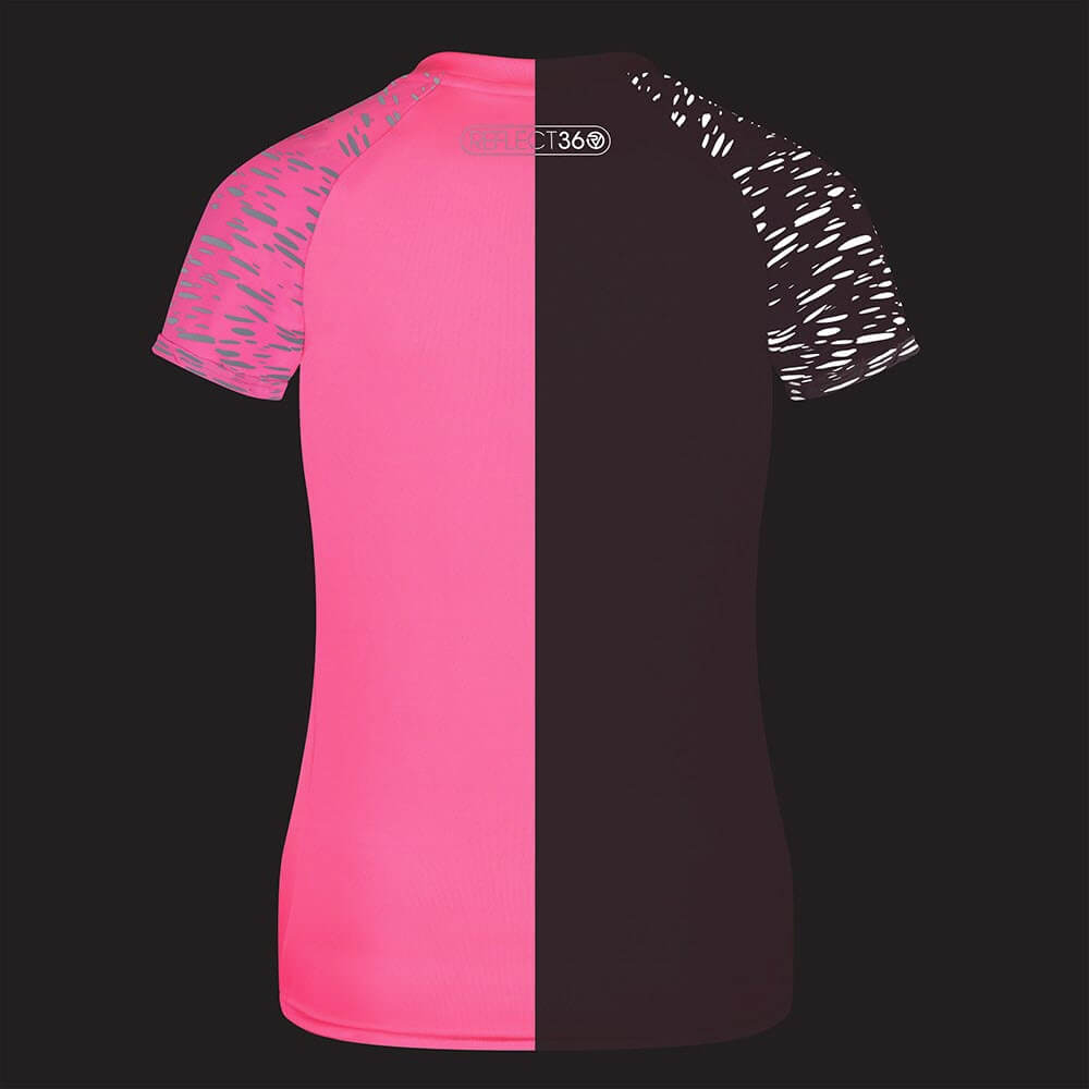 Proviz REFLECT360 reflective womens short sleeve running top moisture wicking and breathable