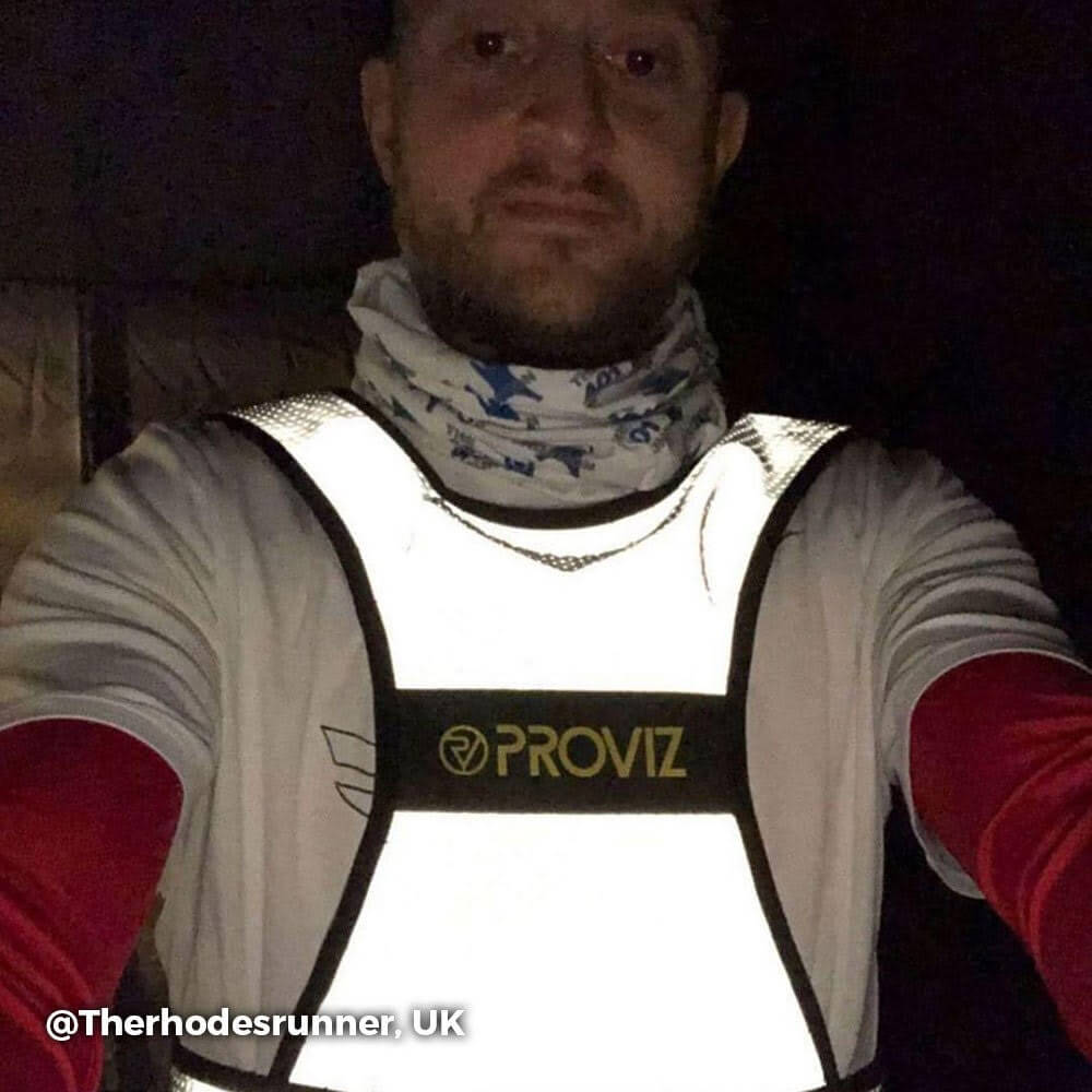 Proviz Reflect360 Reflective Running or Cycling Vest. Adjustable and fully reflective