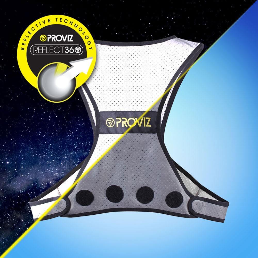Proviz Reflect360 Reflective Running or Cycling Vest. Adjustable and fully reflective