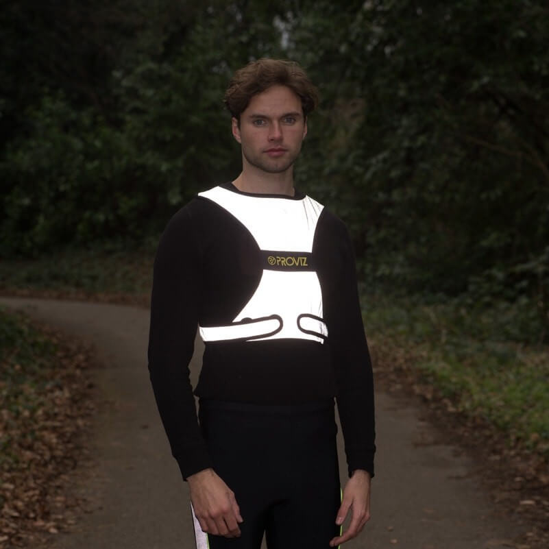 Proviz Reflect360 Reflective Running or Cycling Vest. Adjustable and fully reflective