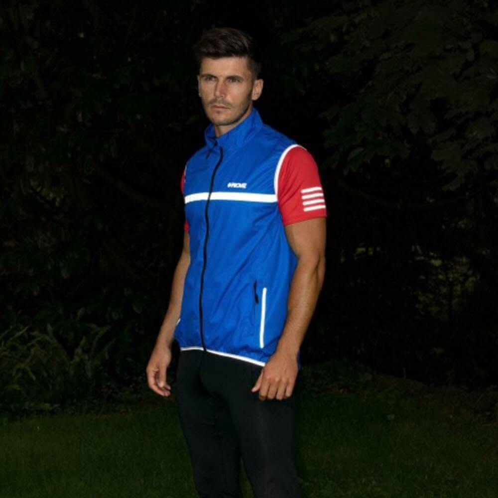 Proviz mens classic waterproof running gilet breathable seam sealed with reflective details