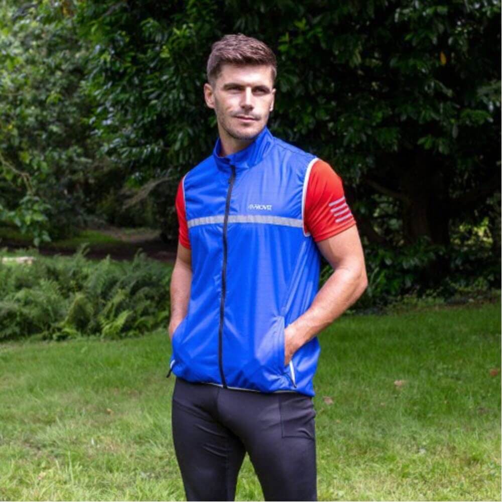 Proviz mens classic waterproof running gilet breathable seam sealed with reflective details