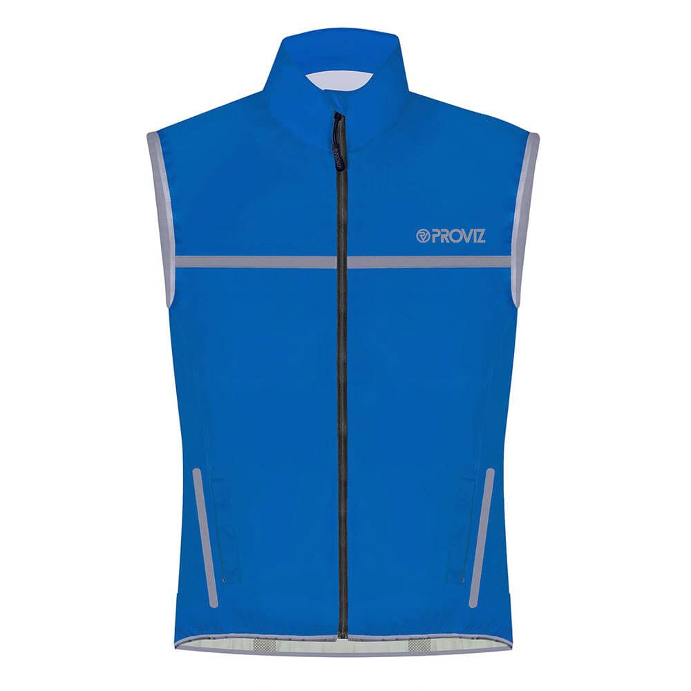 Proviz mens classic waterproof running gilet breathable seam sealed with reflective details