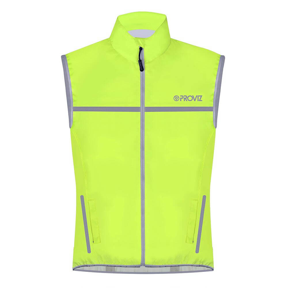 Proviz mens classic waterproof running gilet breathable seam sealed with reflective details