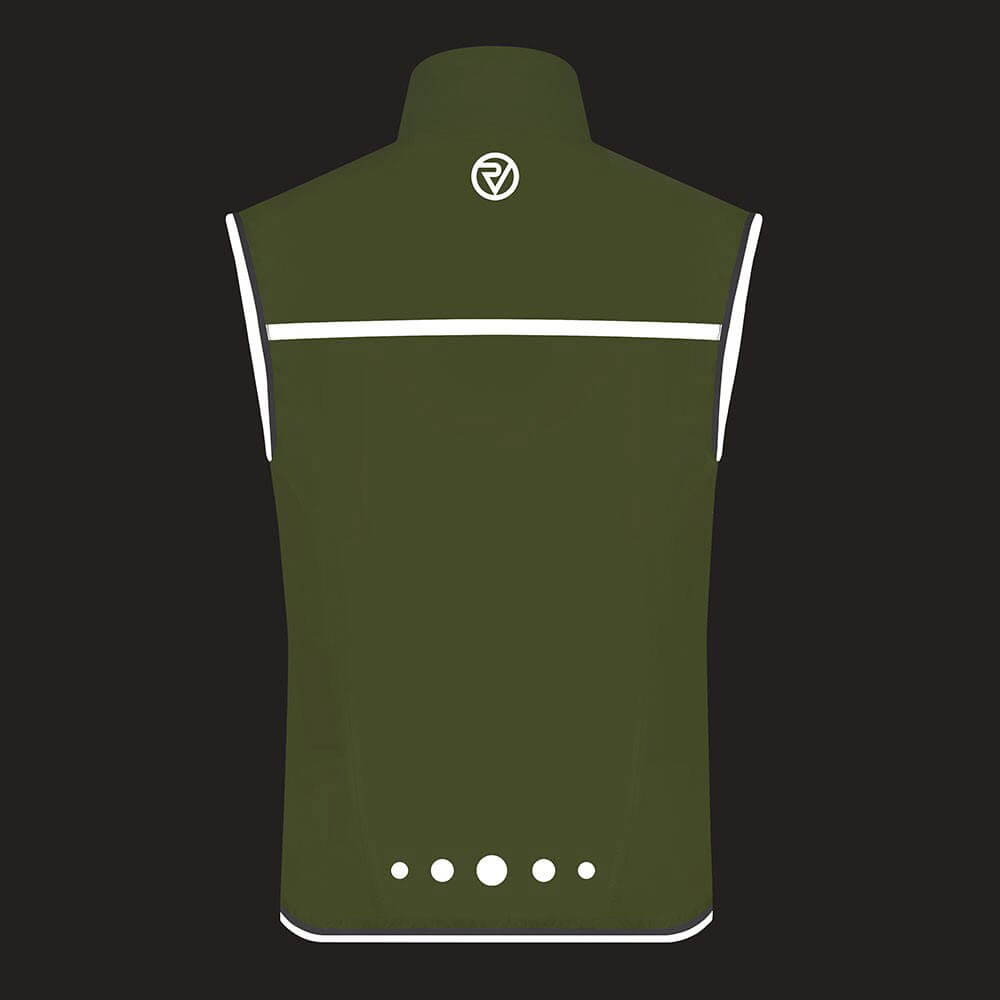 Proviz mens classic waterproof running gilet breathable seam sealed with reflective details
