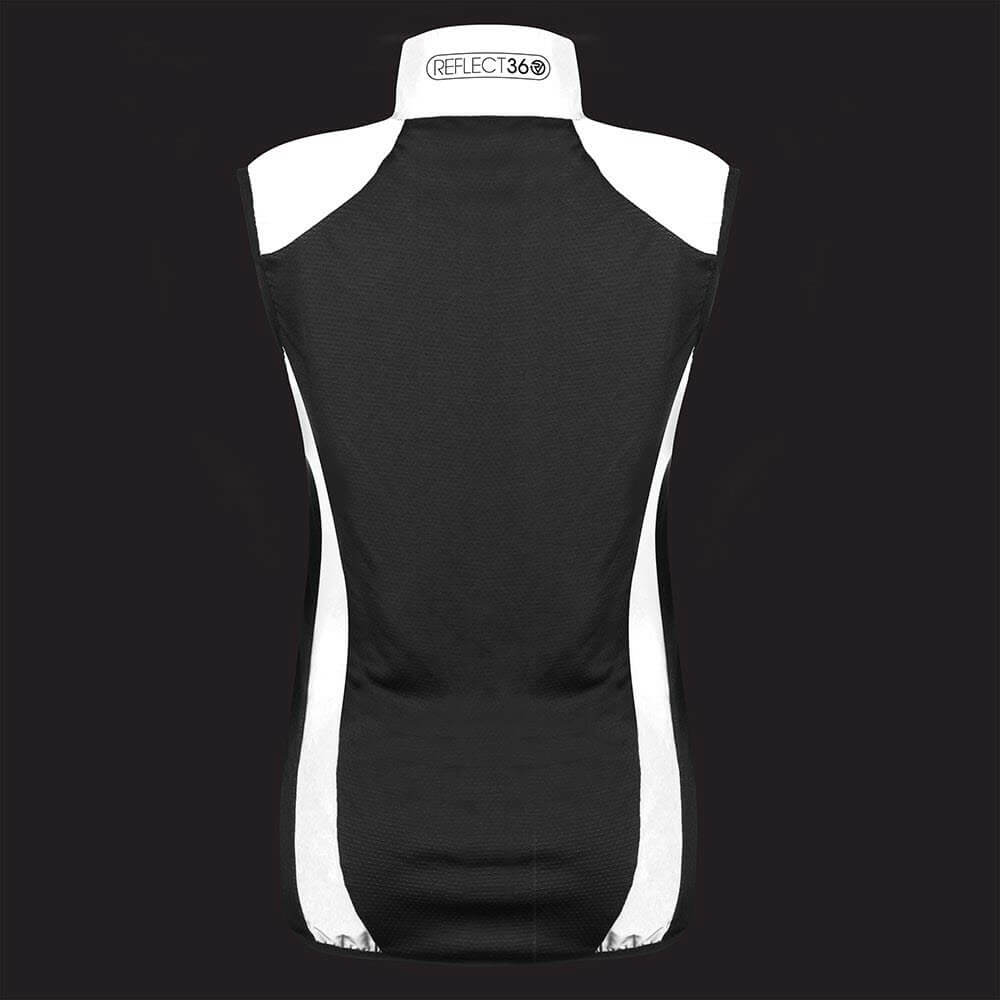Proviz REFELCT360 reflective womens running gilet with mesh back fully reflective