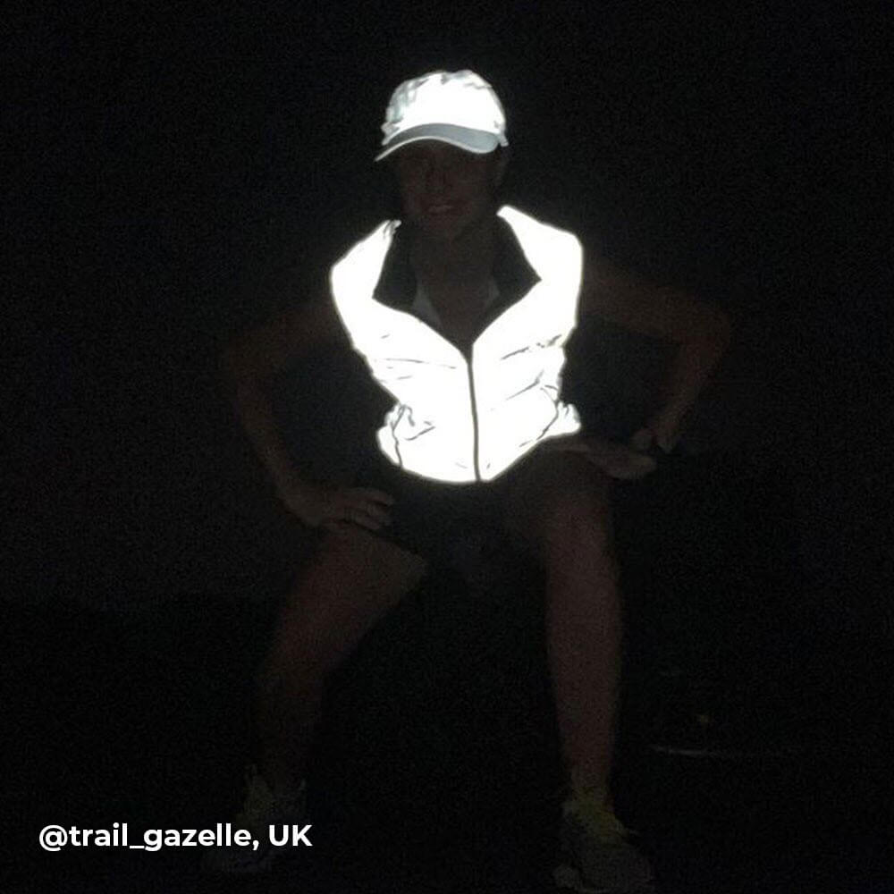 Proviz REFELCT360 reflective womens running gilet with mesh back fully reflective