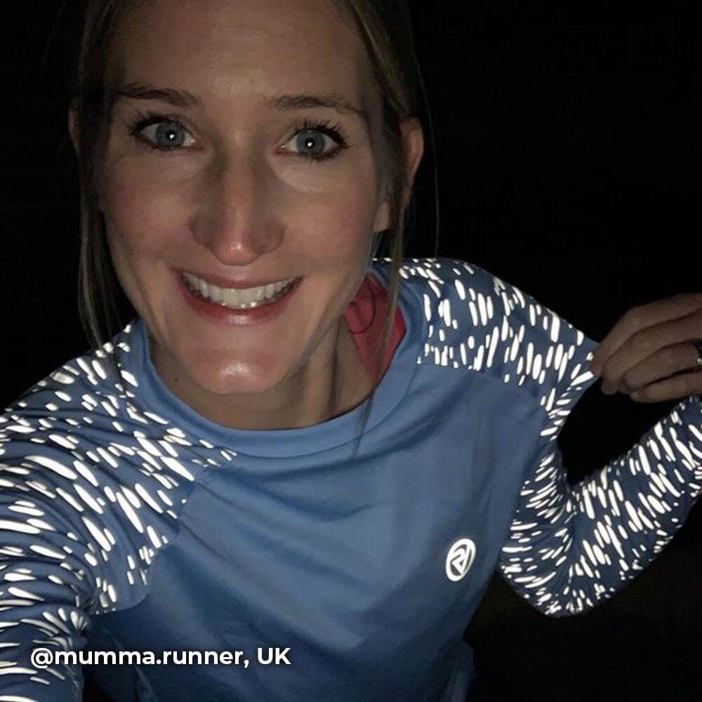 Proviz womens long sleeve reflective REFLECT360 running top with reflective details moisture wicking and breathable