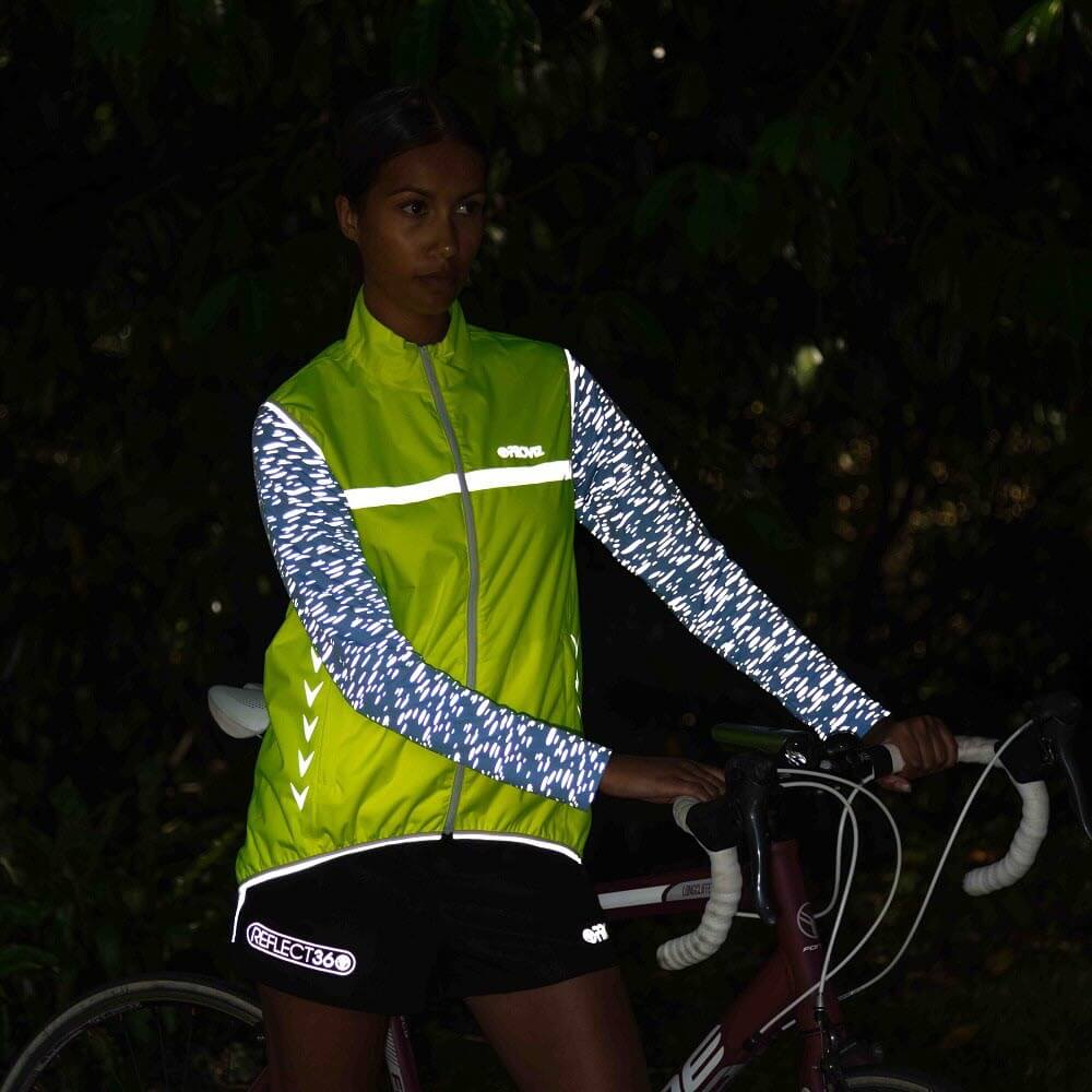 Proviz womens long sleeve reflective REFLECT360 running top with reflective details moisture wicking and breathable
