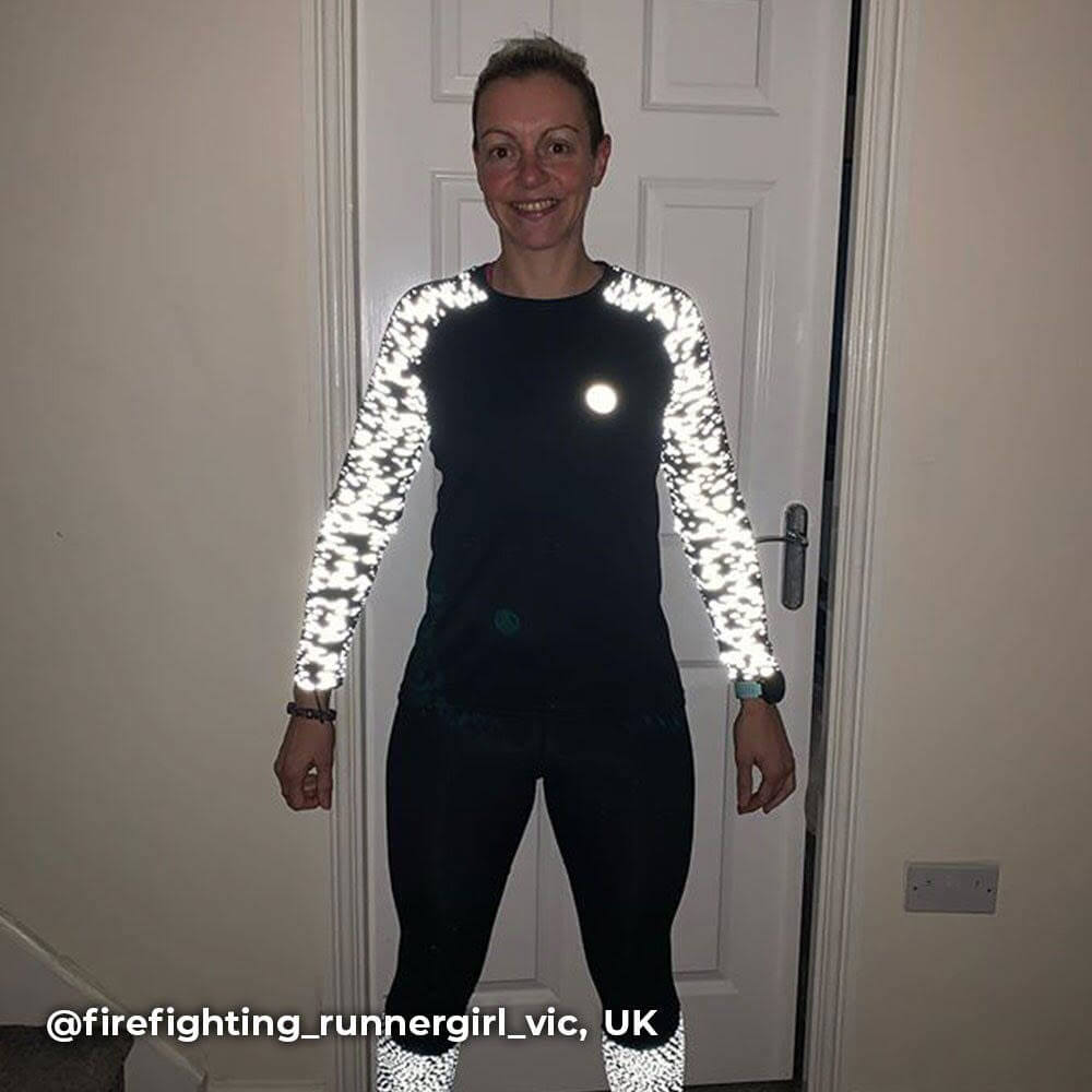 Proviz womens long sleeve reflective REFLECT360 running top with reflective details moisture wicking and breathable