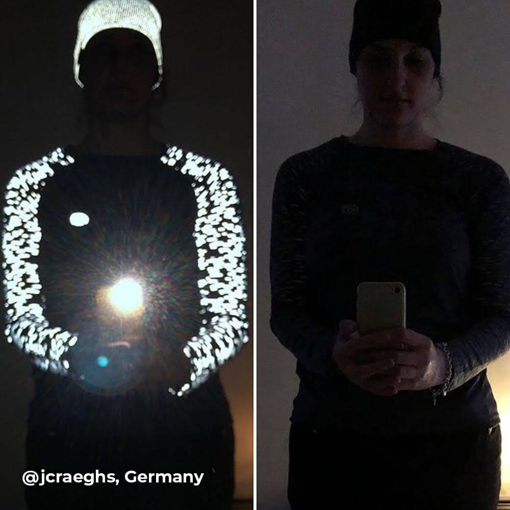 Proviz womens long sleeve reflective REFLECT360 running top with reflective details moisture wicking and breathable