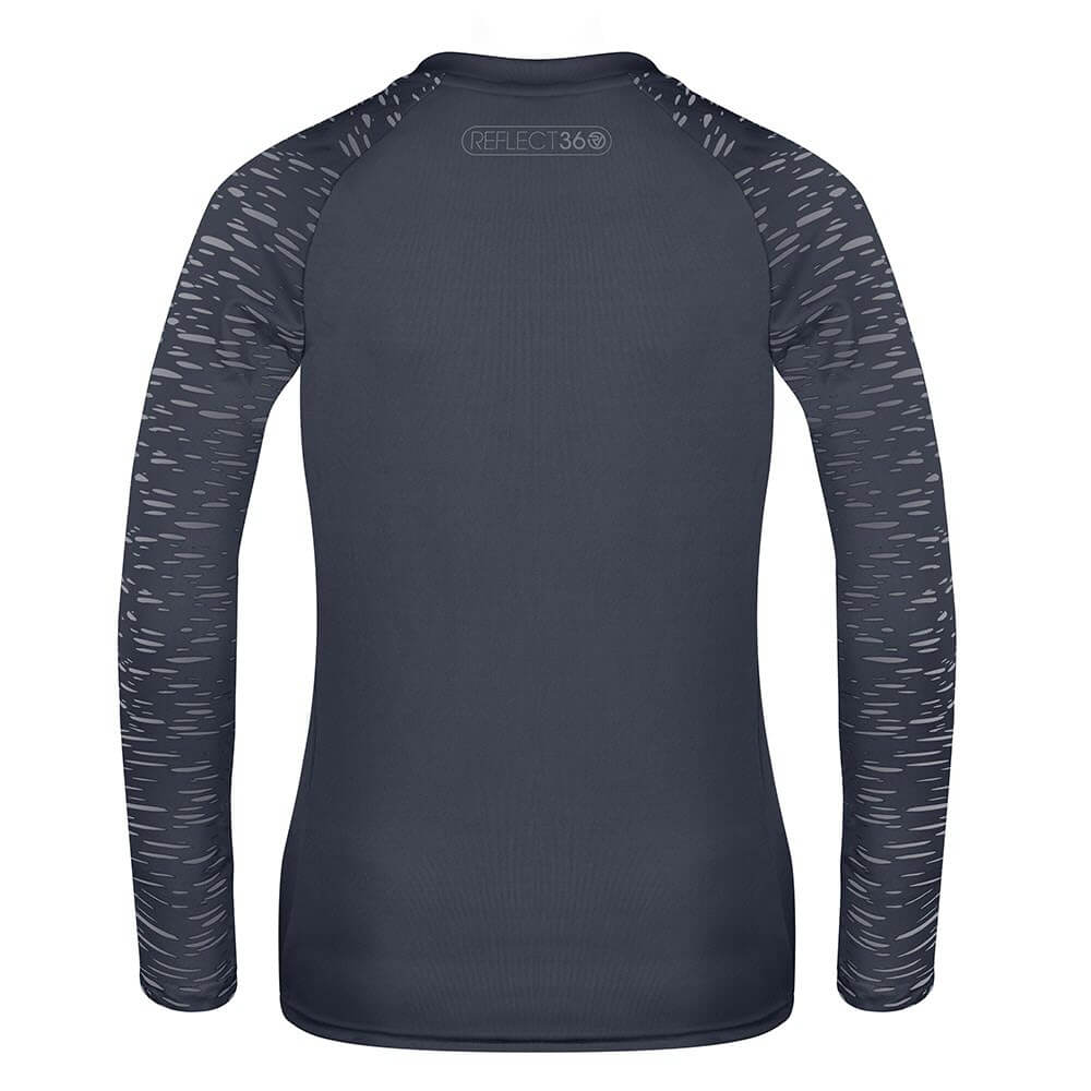 Proviz womens long sleeve reflective REFLECT360 running top with reflective details moisture wicking and breathable