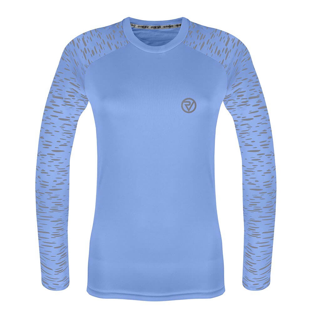 Proviz womens long sleeve reflective REFLECT360 running top with reflective details moisture wicking and breathable