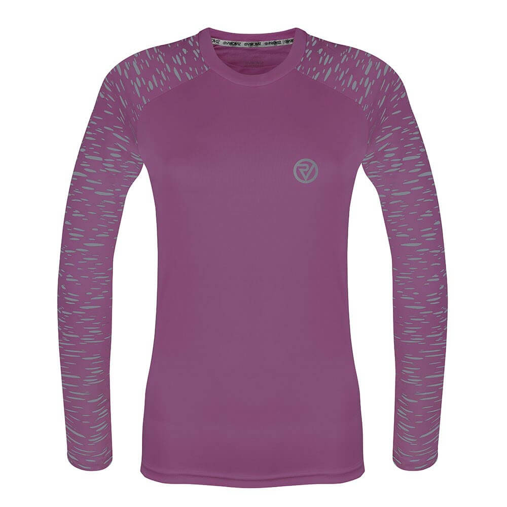 Proviz womens long sleeve reflective REFLECT360 running top with reflective details moisture wicking and breathable