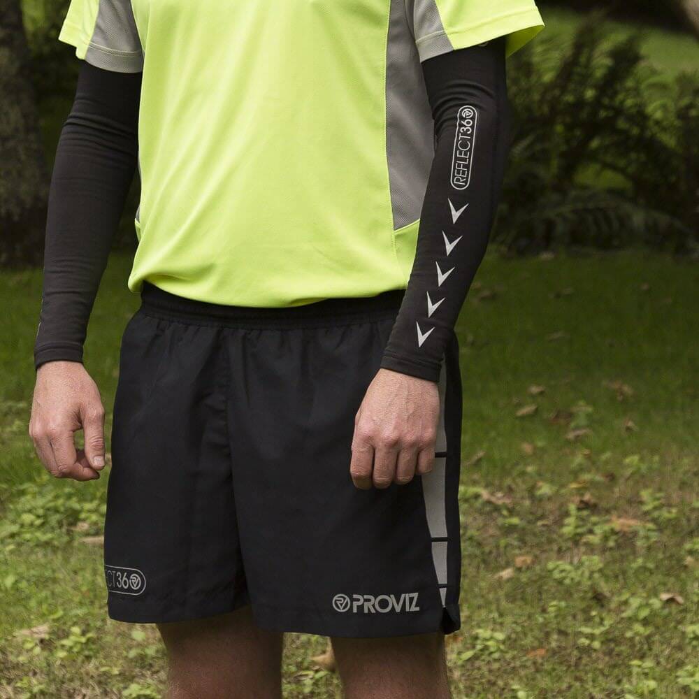 Proviz REFLECT360 Running or Cycling Arm Sleeves Arm Warmers with Reflective Details