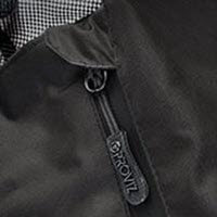 Proviz classic waterproof jacket black with reflective details zipper hood guard