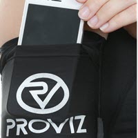 Proviz Fumble Reflecitve phone arm pocket storage for running and walking with reflective details