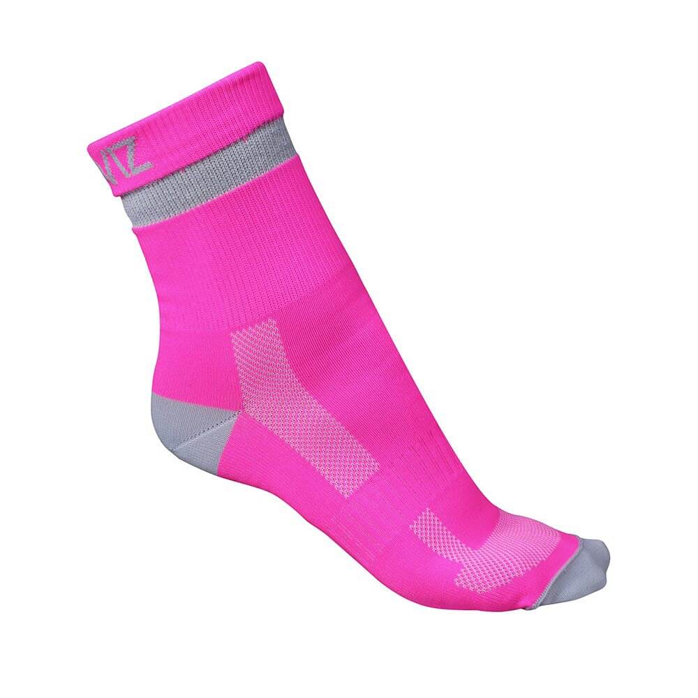 Proviz Classic Airfoot Running Socks short length reflective banding - pink