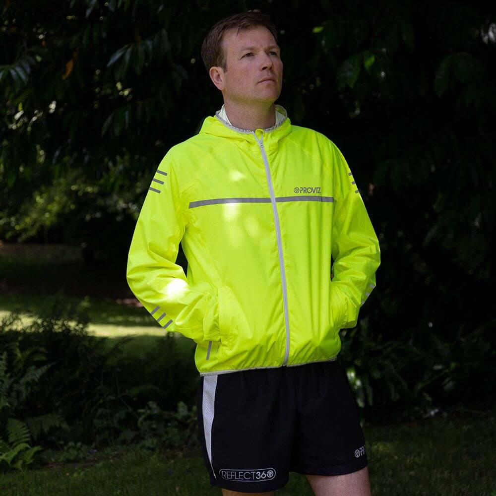 Proviz classic mens waterproof breathable running jacket with reflective details